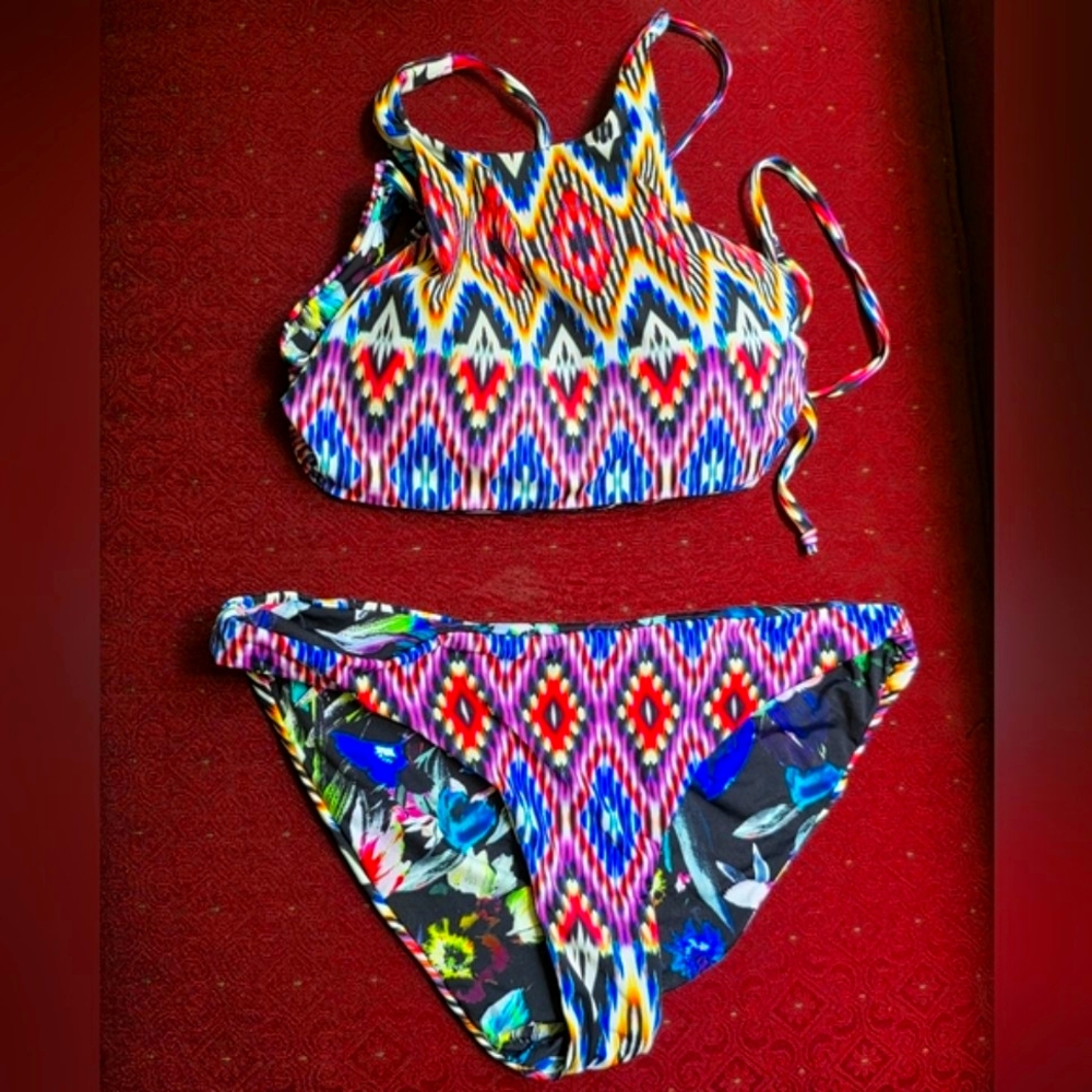 Tinibikini Multicolor Patterned Bikini - image 1